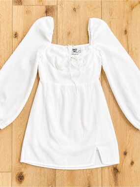 everglimmer lace mini dress white Everglimmer Lace Mini Dress White